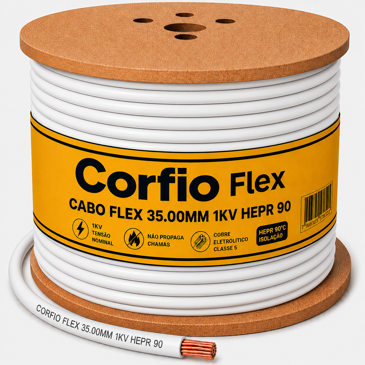 CABO FLEX 35.00MM 1KV HEPR 90 BR CORFIO