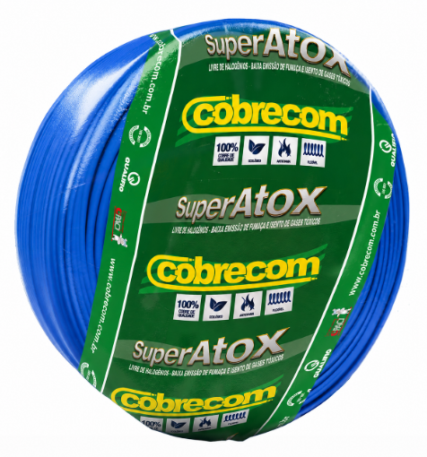 CABO FLEX ATOX 2.50MM 750V AZ COBRECOM