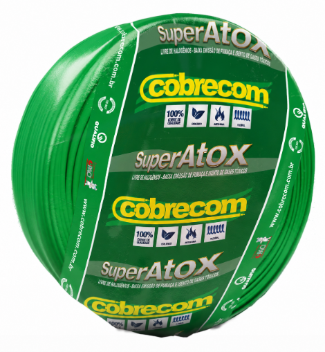 CABO FLEX ATOX 2.50MM 750V VD COBRECOM