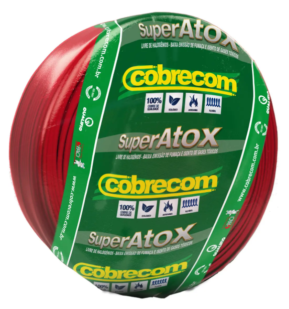 CABO FLEX ATOX 2.50MM 750V VM COBRECOM