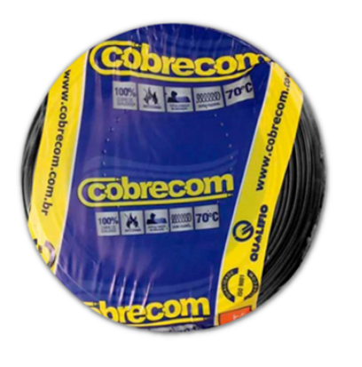 CABO FLEX 1.00MM 750V PT COBRECOM