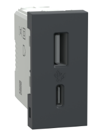 TOM USB 2.4A+C BIV GR ORION