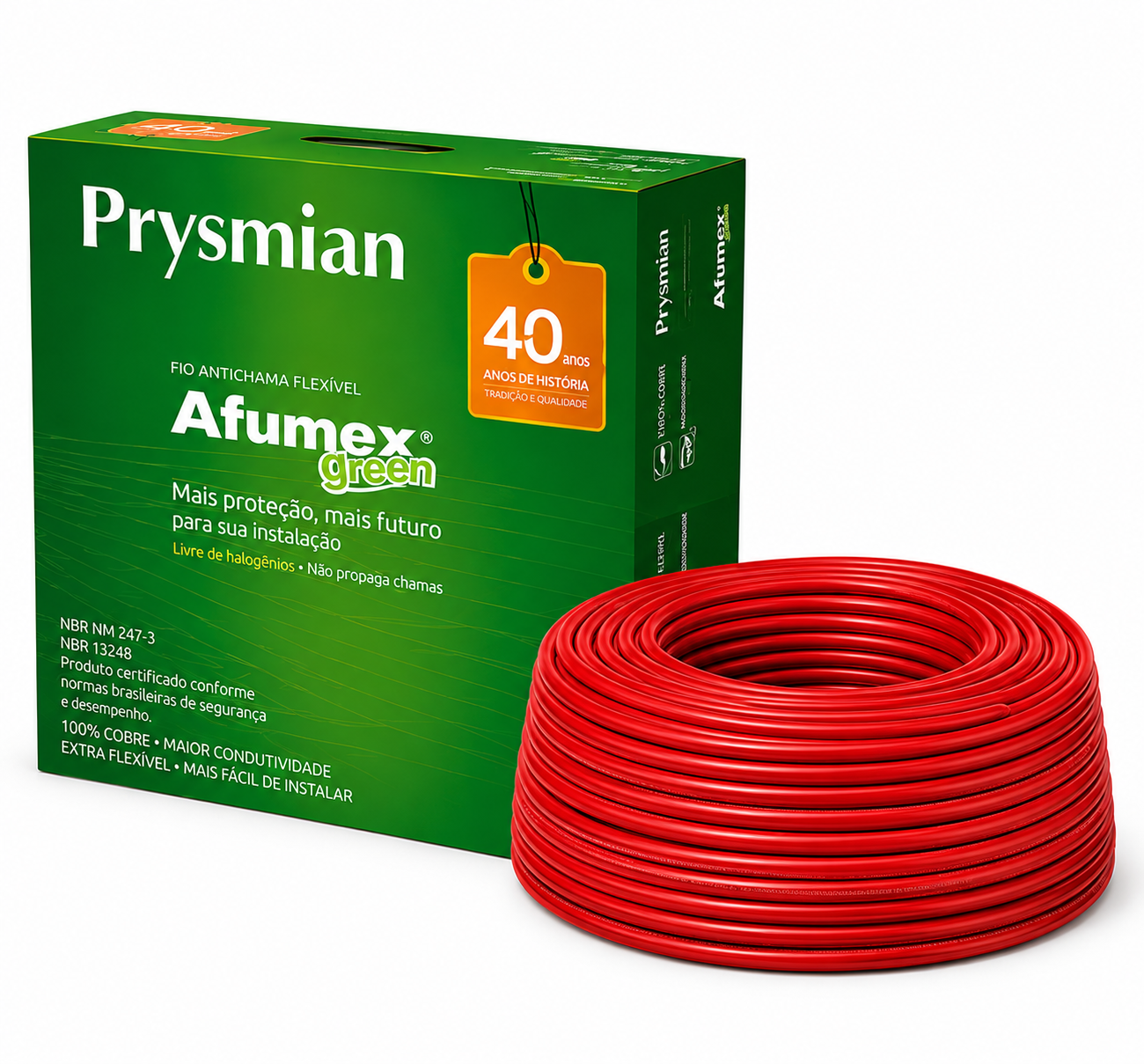 CABO FLEX 4.00MM 750V VM AFUMEX