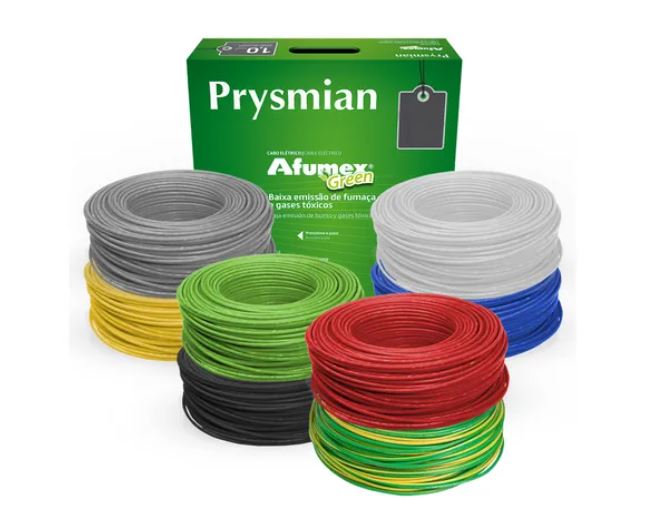 CABO FLEX 6.00MM 750V AZ AFUMEX