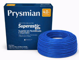 CABO FLEX 4.00MM 750V AZ SUPERASTIC