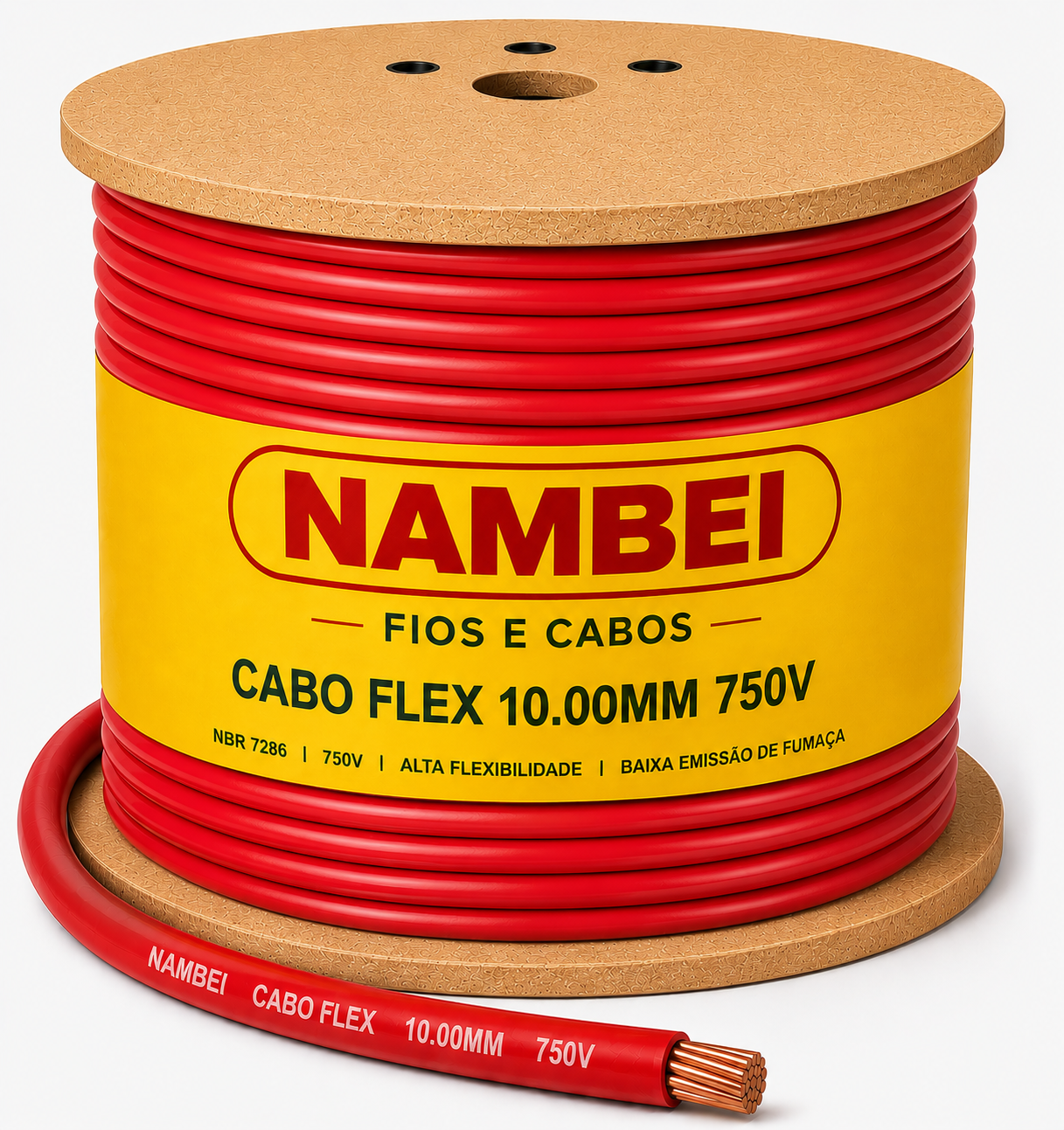 CABO FLEX 10.00MM 750V VM NAMBEI MT