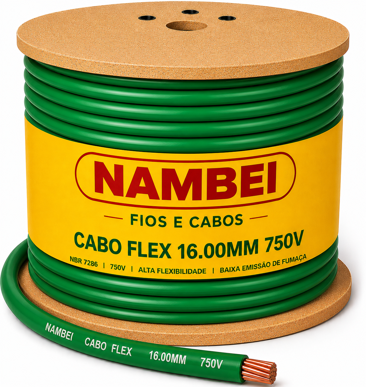 CABO FLEX 16.00MM 750V VD NAMBEI
