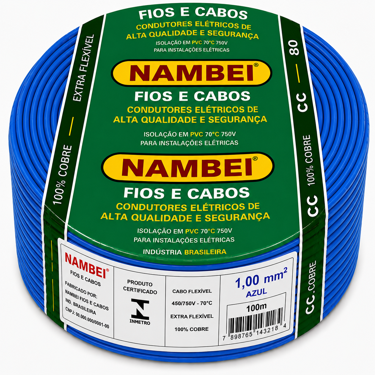 CABO FLEX 1.00MM 750V AZ NAMBEI