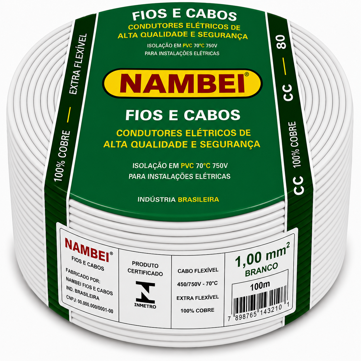 CABO FLEX 1.00MM 750V BR NAMBEI