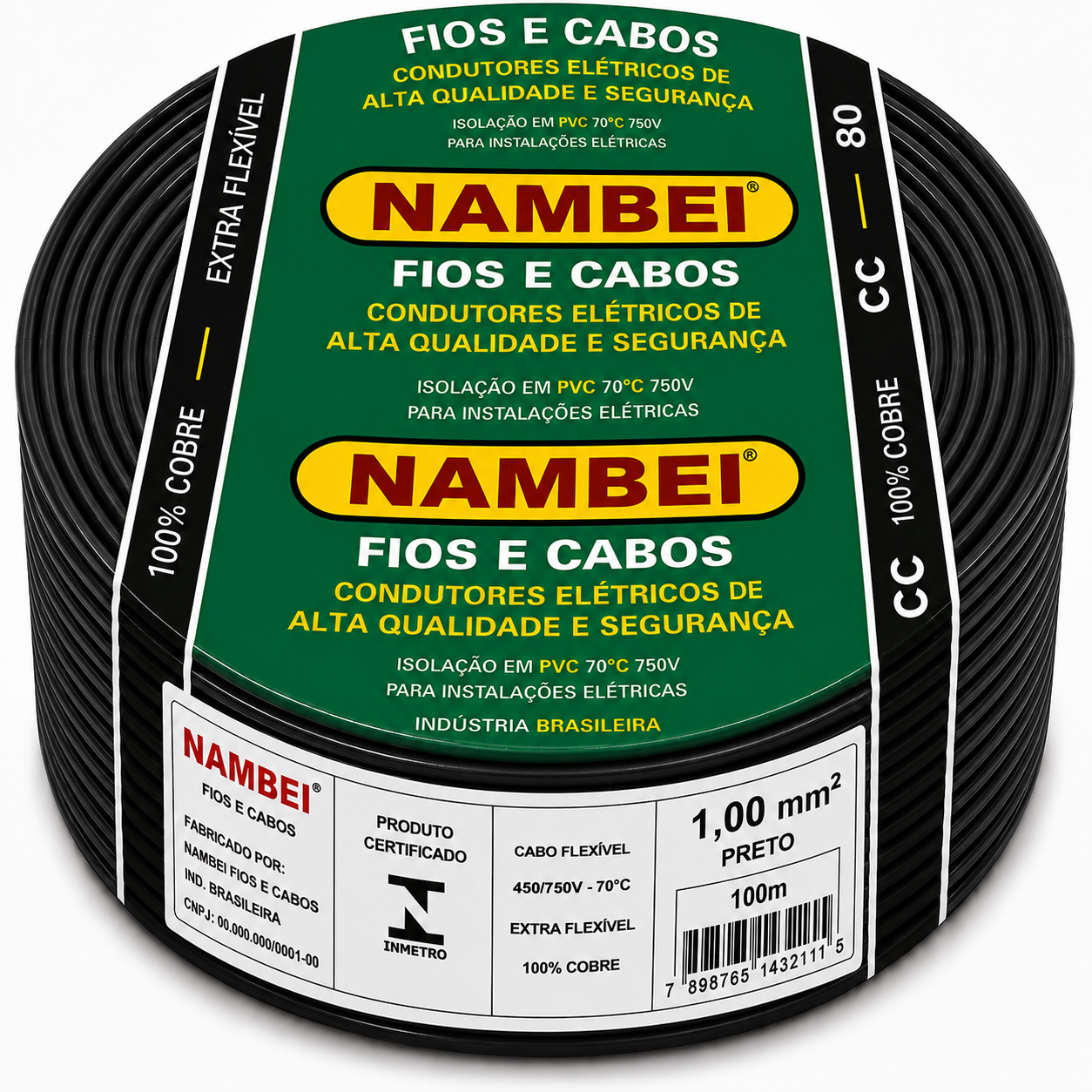 CABO FLEX 1.00MM 750V PT NAMBEI