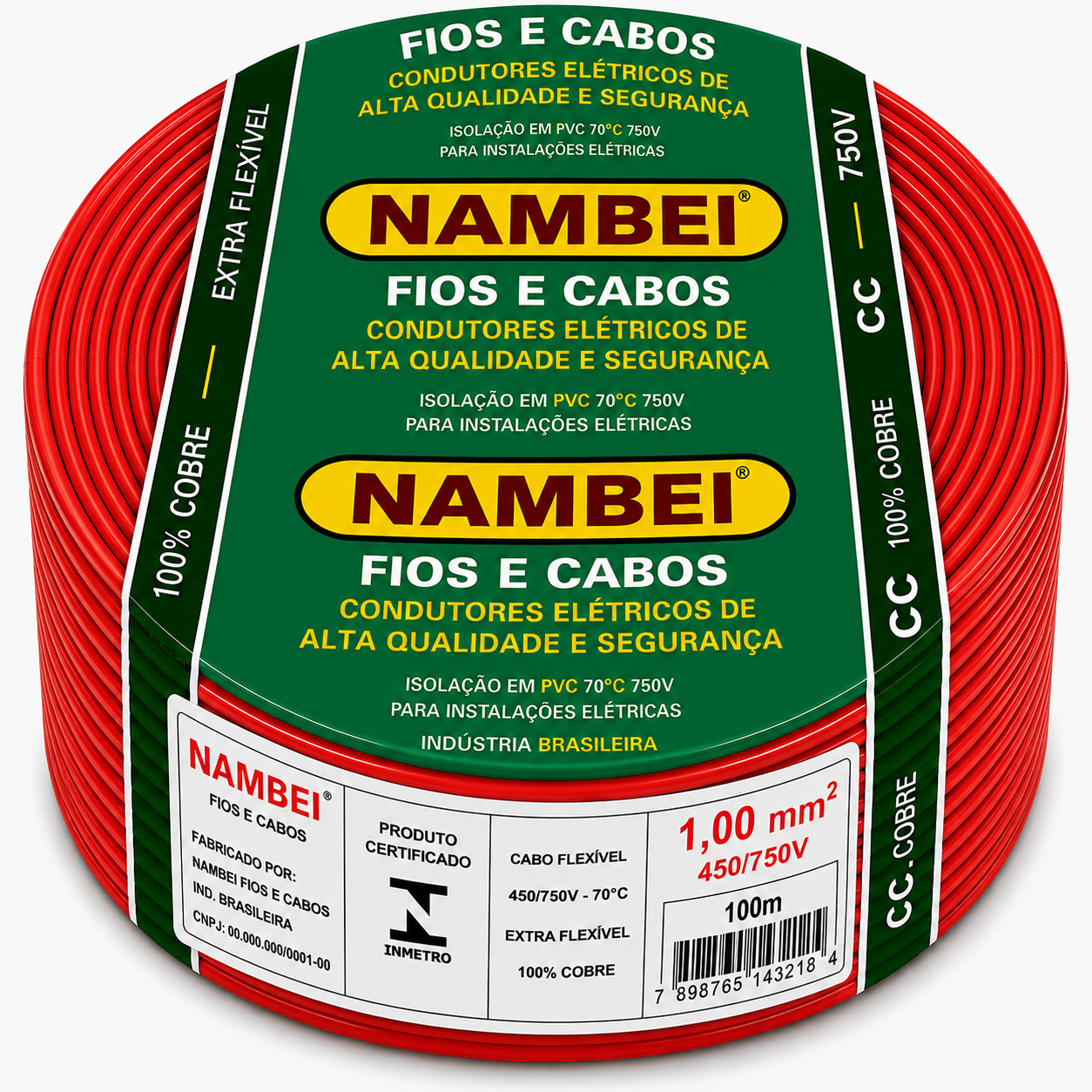 CABO FLEX 1.00MM 750V VM NAMBEI