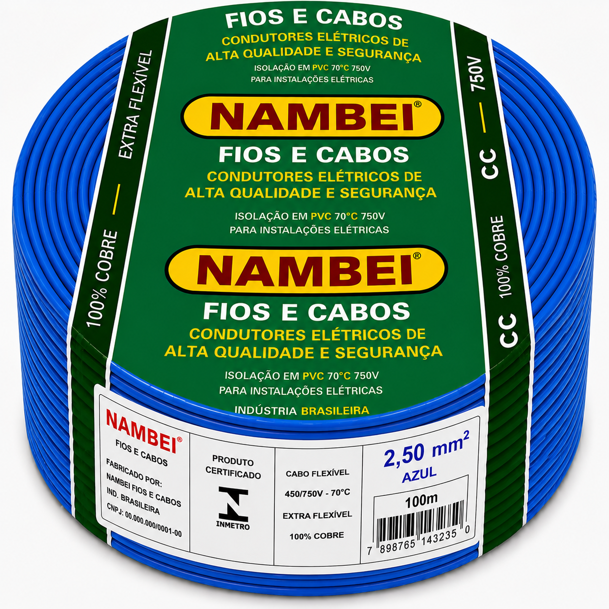 CABO FLEX 2.50MM 750V AZ NAMBEI