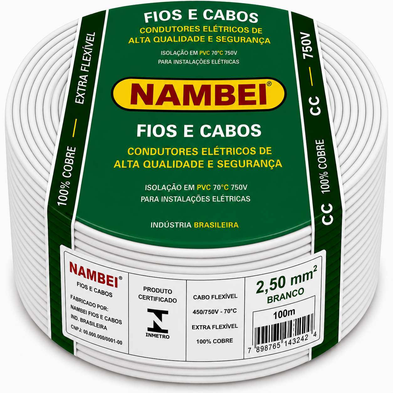 CABO FLEX 2.50MM 750V BR NAMBEI
