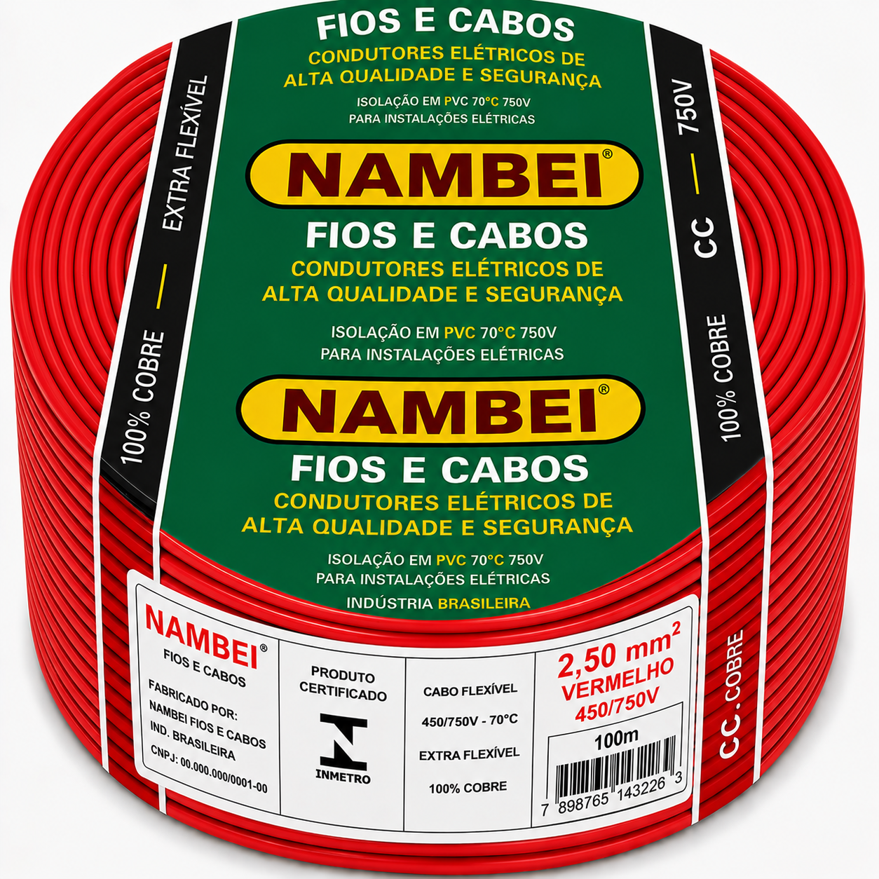 CABO FLEX 2.50MM 750V VM NAMBEI