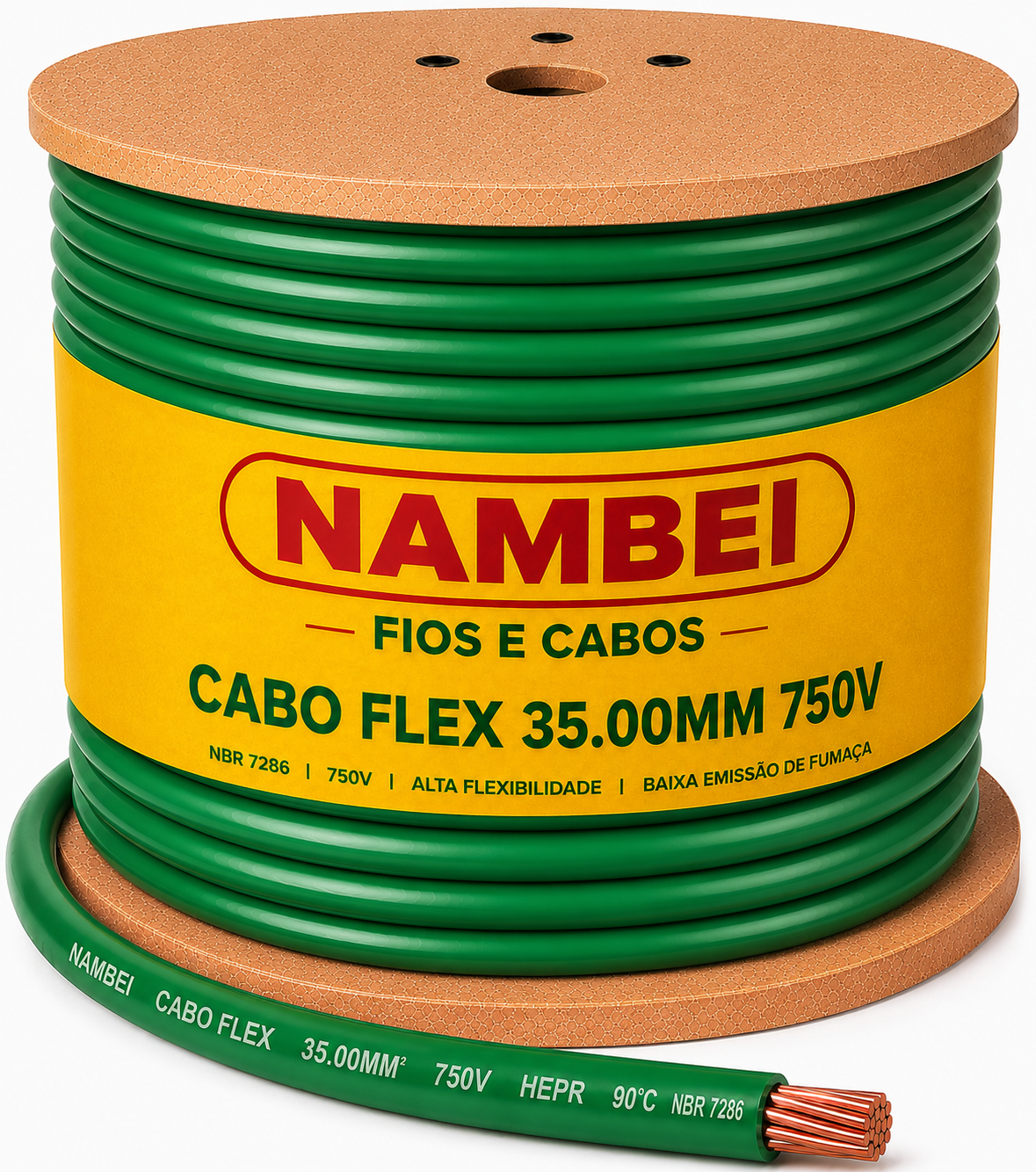 CABO FLEX 35.00MM 750V VD NAMBEI